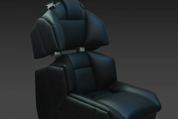 GS-Cobra motion simulator, black upholstery