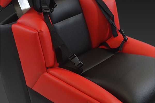 GS-Cobra motion simulator, sitting and backrest angles