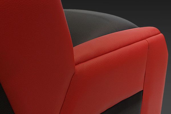 GS-Cobra motion simulator, entirely upholstered for a luxury finish