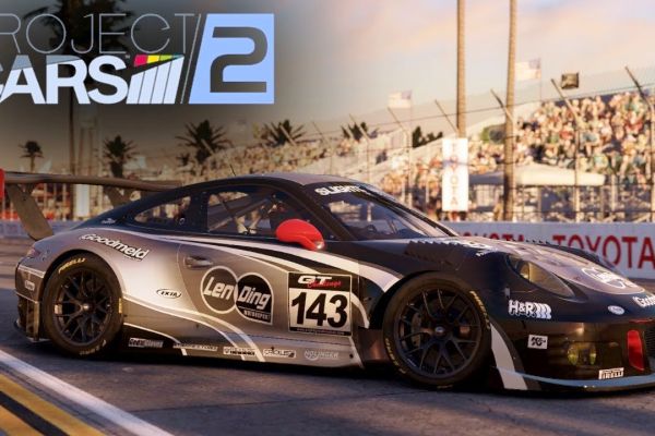 Project Cars 2, supported by GS-Cobra motion simulator